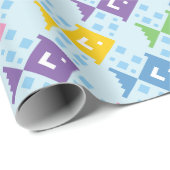 カラフル海魚の模様 ラッピングペーパー (ロールコーナー)