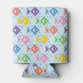 カラフル海魚の模様 缶クーラー (裏面)