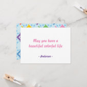 カラフル海魚形グリーティングカード カード (正面/裏面インサイチュ)