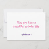 カラフル海魚形グリーティングカード カード (正面)