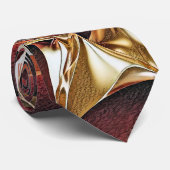 カラフル液波幾何学的抽象芸術パターン3 ネクタイ (ロール)