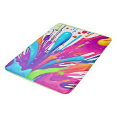 カラフル液絵を描散 バスマット (アングル)