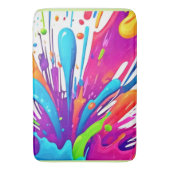 カラフル液絵を描散 バスマット (正面縦)