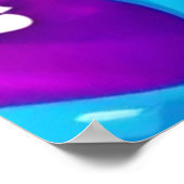 カラフル液絵を描散 ポスター (角)