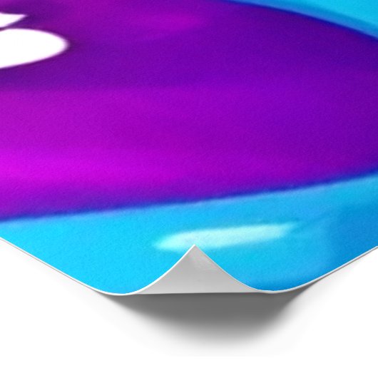 カラフル液絵を描散 ポスター (角)