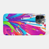 カラフル液絵を描散 Case-Mate iPhoneケース (裏面(横))