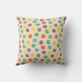 カラフル渦巻形の円 クッション (裏面)