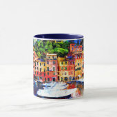 カラフル湖の家 マグカップ (中央)