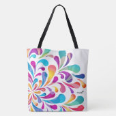 カラフル滴型 |モチベーション引用文 トートバッグ (裏面)