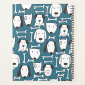 カラフル漫画の犬と学生プランナー プランナー手帳 (裏面)