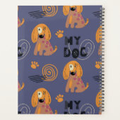 カラフル漫画の犬と学生プランナー プランナー手帳 (裏面)