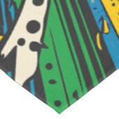 カラフル漫画アポップ・アートのートスターバスト爆発 テーブルクロス (アングル)