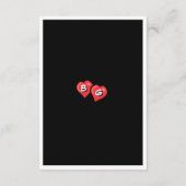 カラフル漫画ポップ・アートのブックア結婚ート エンクロージャーカード (裏面)