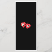 カラフル漫画ポップ・アートのブックア結婚ート メニュー (裏面)