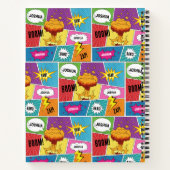 カラフル漫画本パーソナライズされた名アポップ・アートのート ノートブック (裏面)