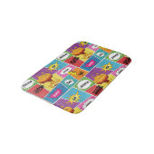 カラフル漫画本パーソナライズされた名アポップ・アートのート バスマット (アングル)