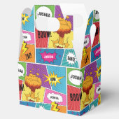 カラフル漫画本パーソナライズされた名アポップ・アートのート フェイバーボックス (オープン)