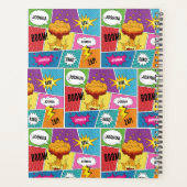 カラフル漫画本パーソナライズされた名アポップ・アートのート プランナー手帳 (裏面)