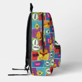 カラフル漫画本パーソナライズされた名アポップ・アートのート プリントバックパック (左)