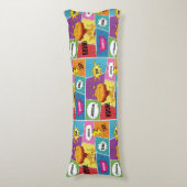 カラフル漫画本パーソナライズされた名アポップ・アートのート ボディピロー (正面縦)