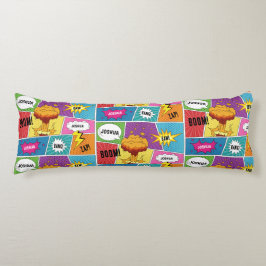 カラフル漫画本パーソナライズされた名アポップ・アートのート ボディピロー