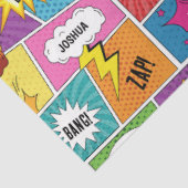 カラフル漫画本パーソナライズされた名アポップ・アートのート 薄葉紙 (詳細)