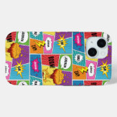 カラフル漫画本パーソナライズされた名アポップ・アートのート Case-Mate iPhoneケース (裏面 (横))