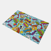 カラフル漫画本 ドアマット (アングル)