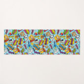 カラフル漫画本 ヨガマット (正面(横))