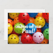 カラフル漬物カスタム文字 ポストカード (正面/裏面)