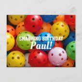 カラフル漬物カスタム文字 ポストカード (正面)