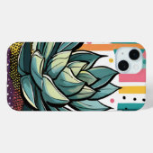 カラフル点を持つ多肉植物 Case-Mate iPhoneケース (裏面 (横))