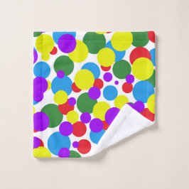 カラフル点 ウォッシュタオル
