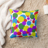 カラフル点 クッション (ブランケット)