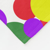 カラフル点 フリースブランケット (角)