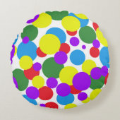 カラフル点 ラウンドクッション (正面)
