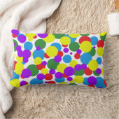 カラフル点 ランバークッション (ブランケット)