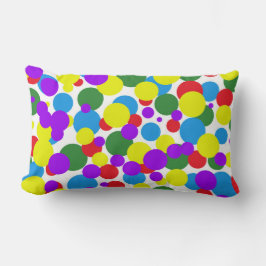 カラフル点 ランバークッション