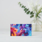 カラフル煙 vape ショップ名刺 名刺 (スタンド正面)