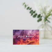 カラフル煙 vape ショップ名刺 名刺 (スタンド正面)