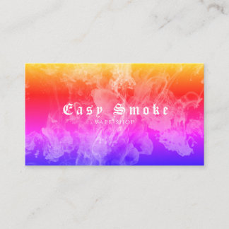 カラフル煙 vape ショップ ビジネスカード