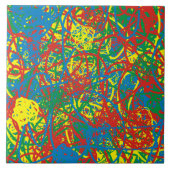 カラフル熱い爆数々の風 タイル (正面)
