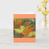 「カラフル熱帯植物」 カード (黄色い花)