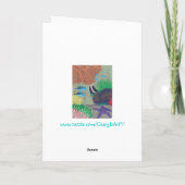 カラフル熱帯絵画魚のグリーティングカード カード (裏面)