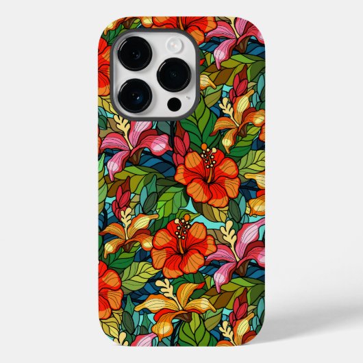 カラフル熱帯花の模様 Case-Mate iPhoneケース (裏面)