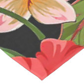 カラフル熱帯葉の花とハイビスカス | テーブルクロス (アングル)