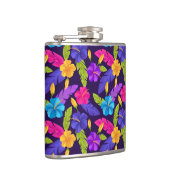 カラフル熱帯離れ花柄 フラスク (右)