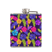 カラフル熱帯離れ花柄 フラスク (裏面)