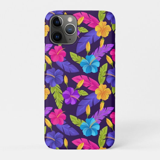 カラフル熱帯離れ花柄 Case-Mate iPhoneケース (裏)