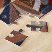 カラフル熱狂するキルト ジグソーパズル (側面)